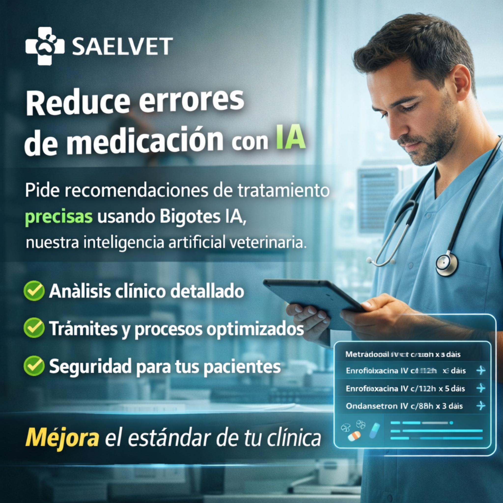 Bigotes IA ayuda a reducir errores de medicación